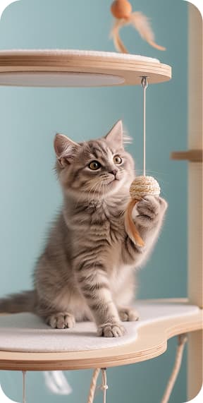 Gato jugando